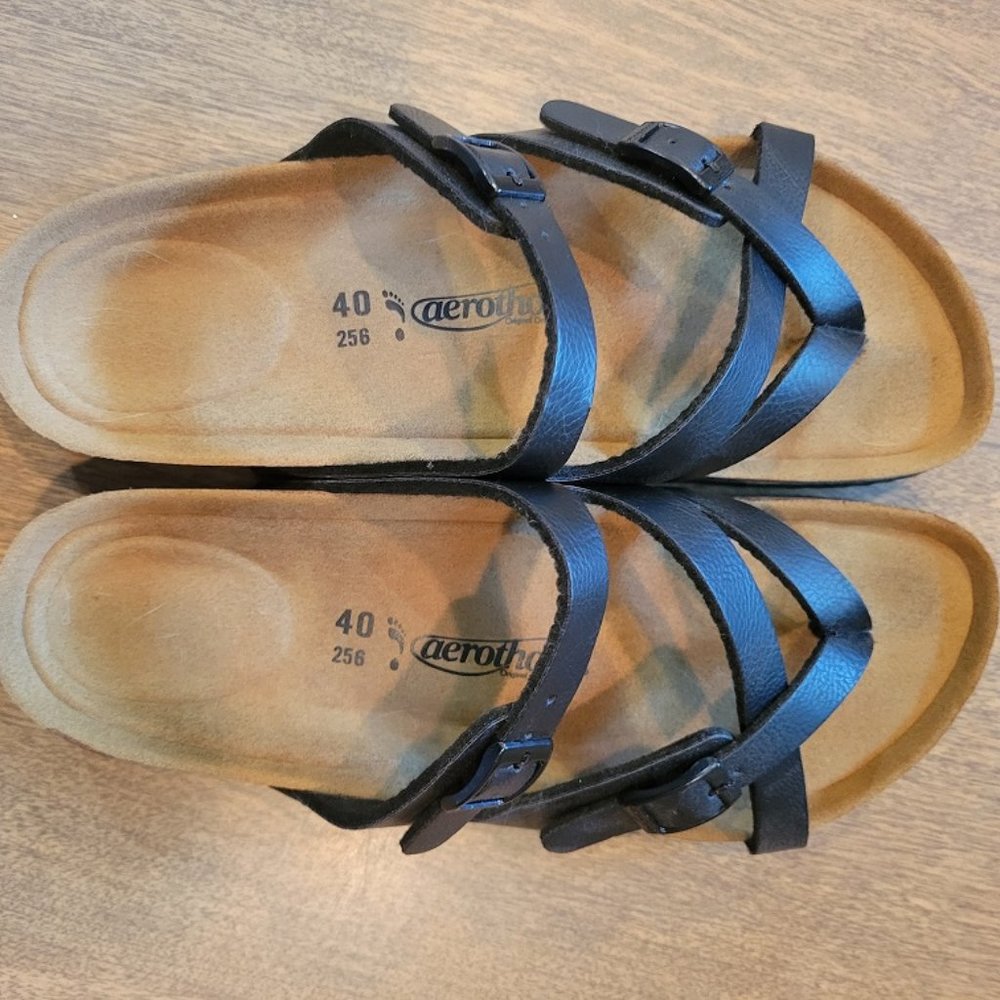Women's Aerothotic Black Celestis Sandal - Size 40 EU/10 US